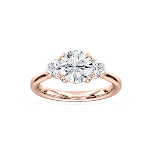 Francesca 2 ¹⁄₄ ctw Round Lab Grown Diamond Double Prong Three Stone Engagement Ring