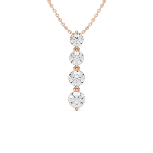 2 ⅙ ctw Round Lab Grown Diamond Eternal Journey Pendant  - 18 Inches