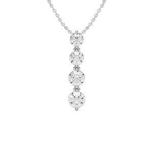 2 ⅙ ctw Round Lab Grown Diamond Eternal Journey Pendant  - 18 Inches