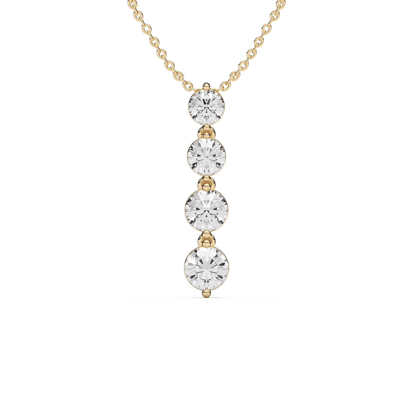 2 ⅙ ctw Round Lab Grown Diamond Eternal Journey Pendant  - 18 Inches