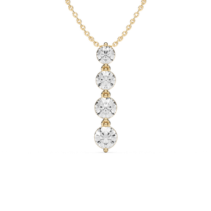 2 ⅙ ctw Round Lab Grown Diamond Eternal Journey Pendant  - 18 Inches