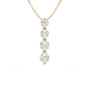 2 ⅙ ctw Round Lab Grown Diamond Eternal Journey Pendant  - 18 Inches