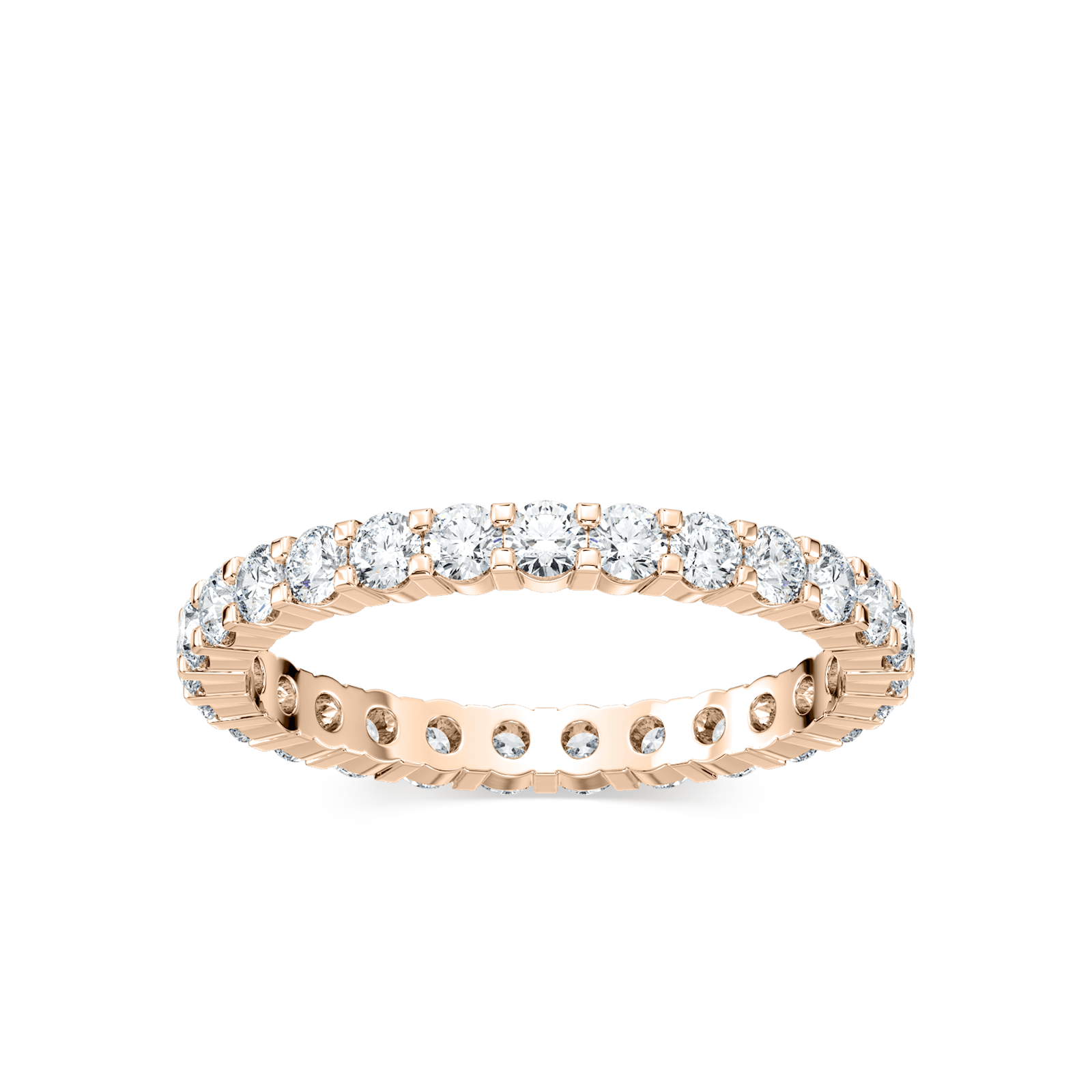 Eternity Lab-Grown Diamond Band with 1.50ctw in 14K Rose Gold - Size 6.00
