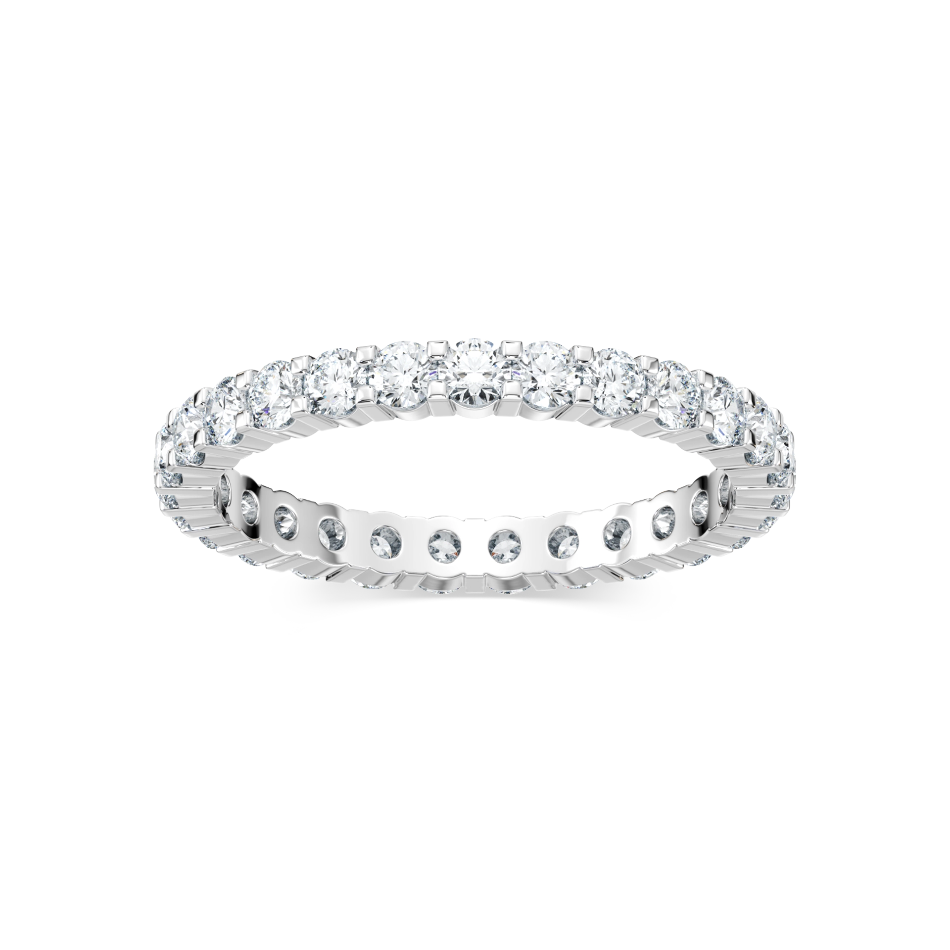 Kailaney Round Lab Grown Diamond Shared Prong Eternity Band