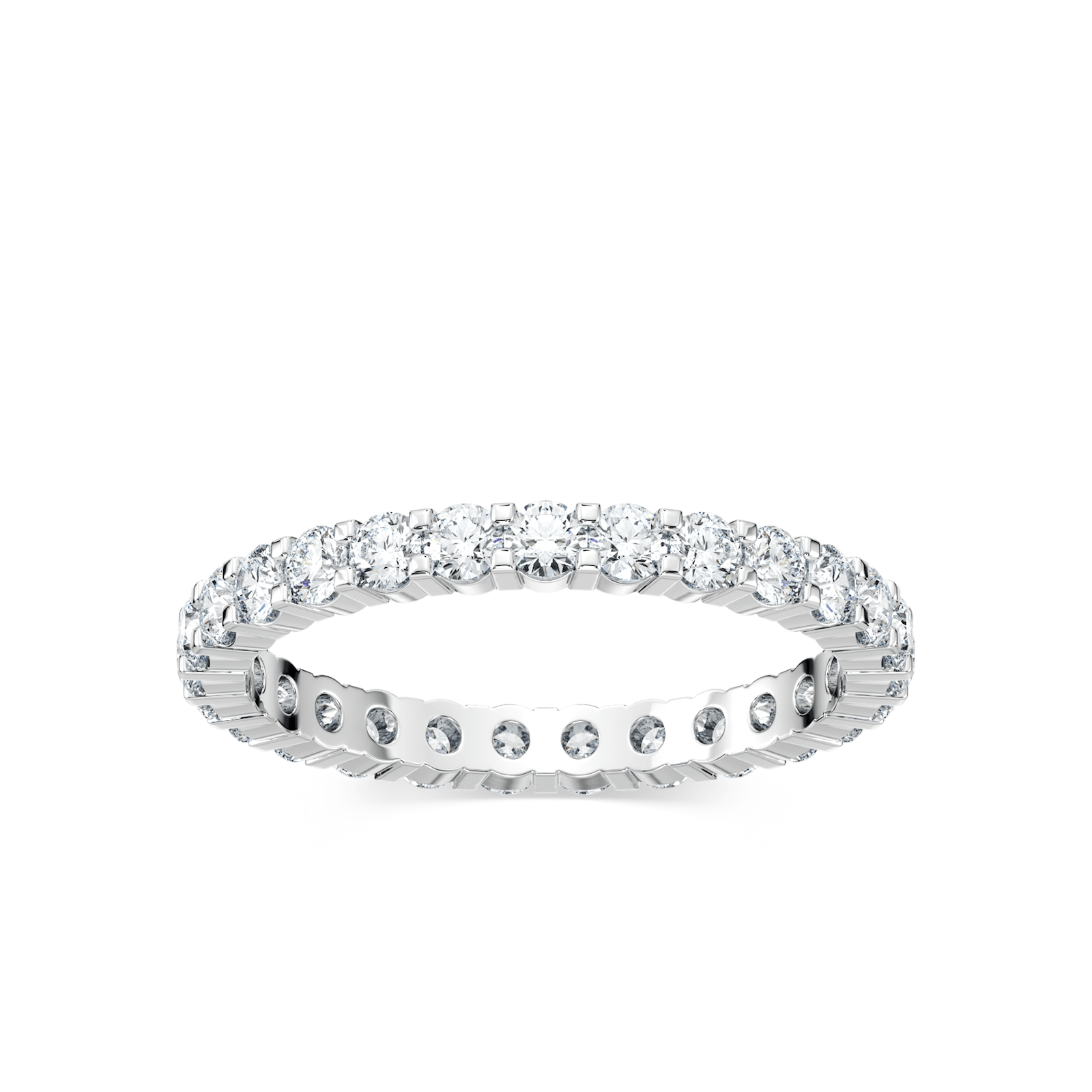 Eternity Lab-Grown Diamond Band with 2.0ctw Lab-Grown Diamonds in 14K White Gold - Size 8.50