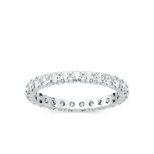 Eternity Lab-Grown Diamond Band with 2.0ctw Lab-Grown Diamonds in 14K White Gold - Size 8.50