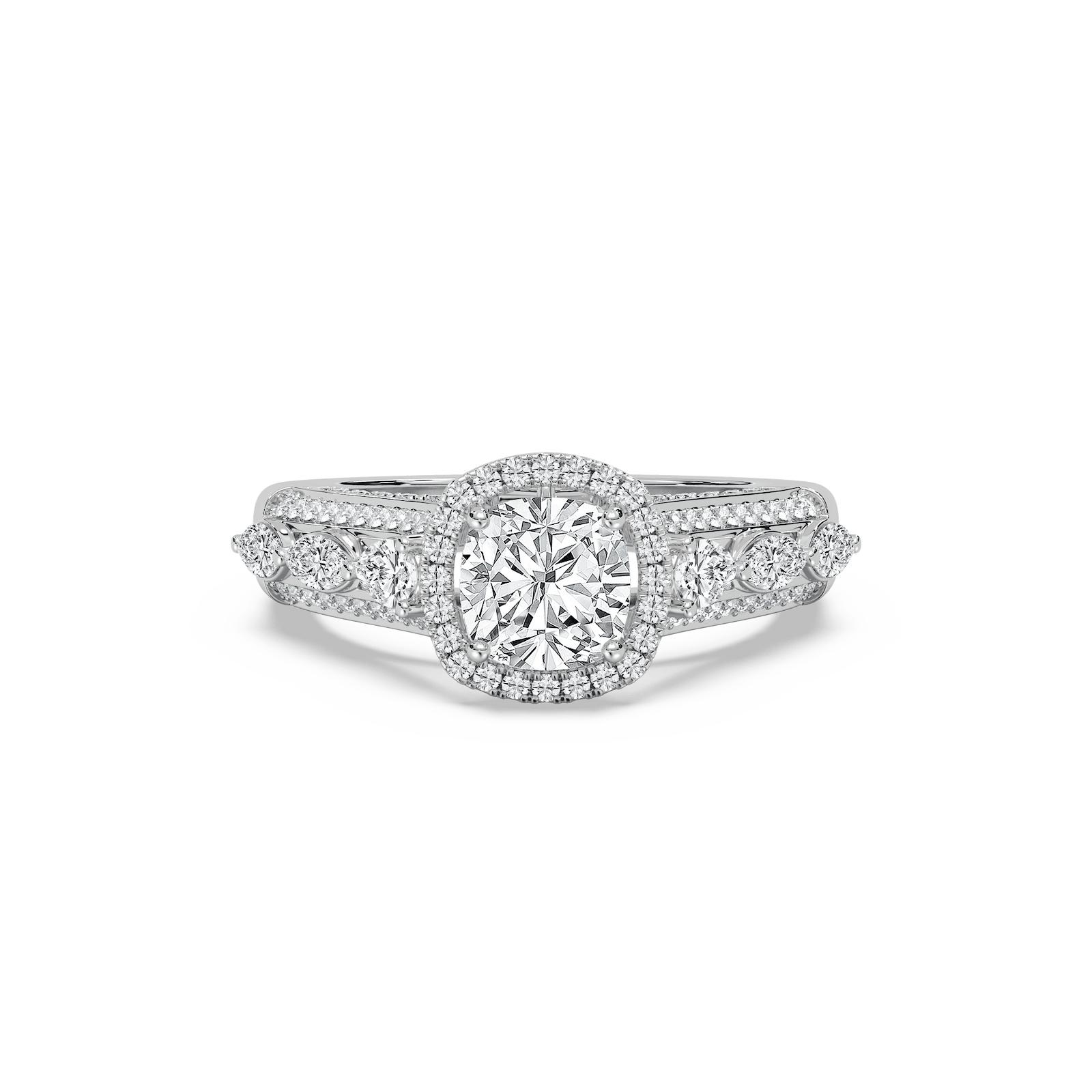 Fable Cushion Engagement Ring in Rose Gold