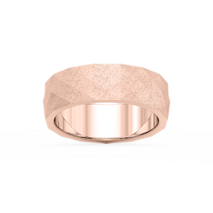 Falcon 6.00mm Faceted Plain Metal Band