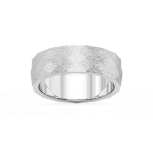 Falcon 6.00mm Faceted Plain Metal Band