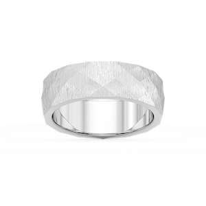 Falcon 6.00mm Faceted Plain Metal Band