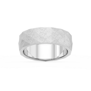 Falcon 6.00mm Faceted Plain Metal Band