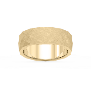 Falcon 6.00mm Faceted Plain Metal Band