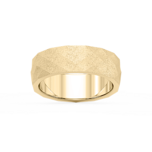 Falcon 6.00mm Faceted Plain Metal Band