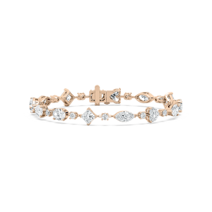 11 ⁵⁄₈ ctw Multi Shape Lab Grown Diamond Bar Link Line Bracelet  - 7 Inches