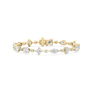 11 ⁵⁄₈ ctw Multi Shape Lab Grown Diamond Bar Link Line Bracelet  - 7 Inches