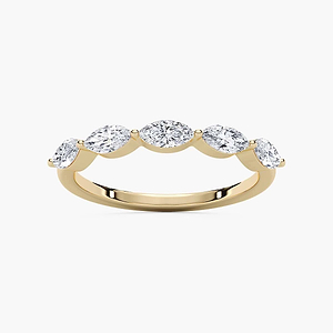 Amir 3/4 ctw Marquise Lab Grown Diamond Shared Prong Wedding Band