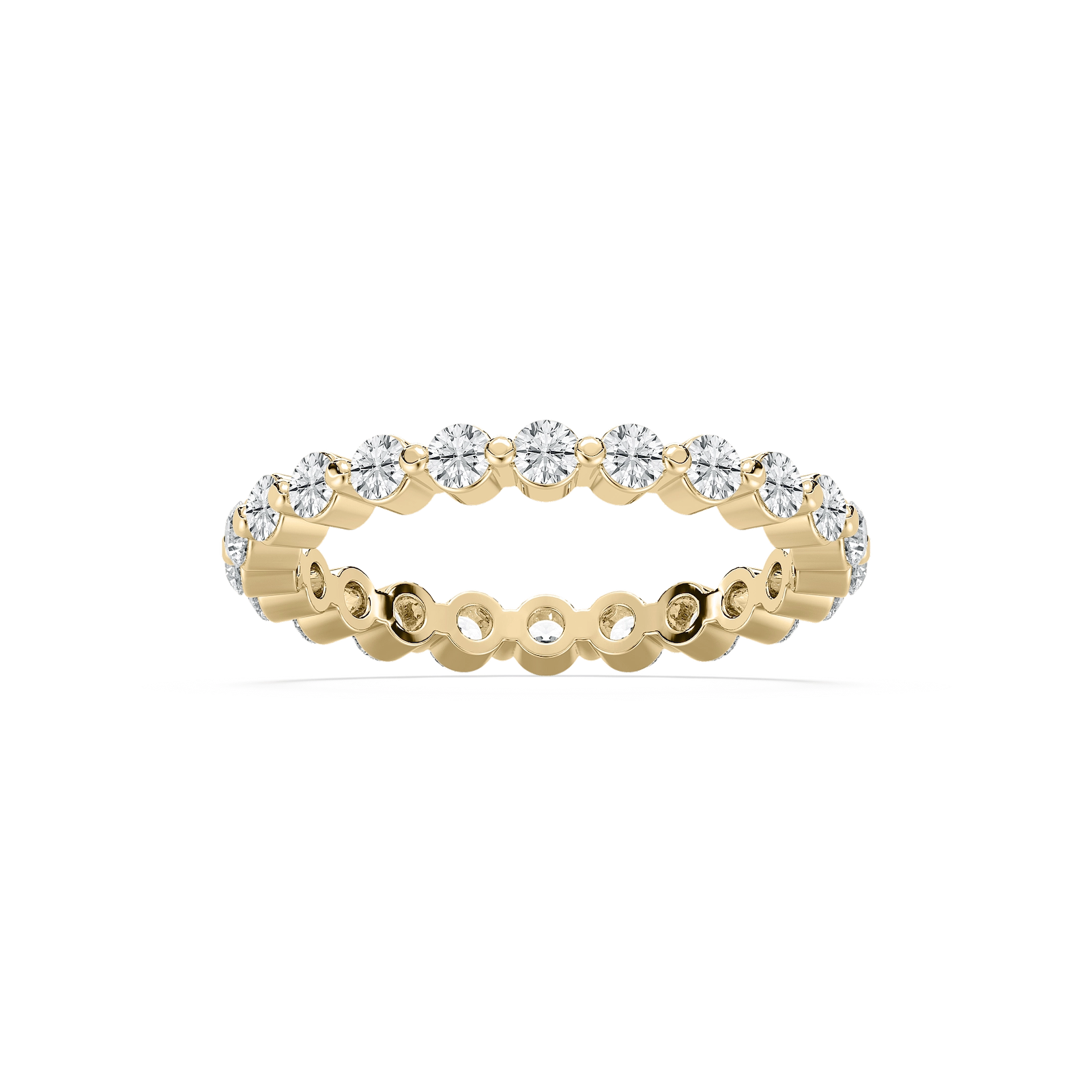 Aspyn 7/8 ctw Round Lab Grown Diamond Shared Prong Eternity Band