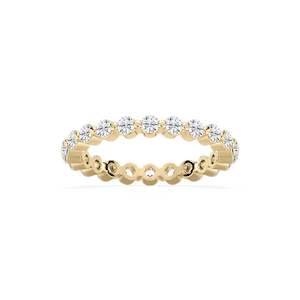 Aspyn 7/8 ctw Round Lab Grown Diamond Shared Prong Eternity Band