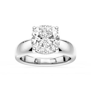 Gloria Cushion Lab Grown Diamond Hidden Halo Engagement Ring