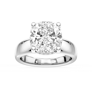 Gloria Cushion Lab Grown Diamond Hidden Halo Engagement Ring
