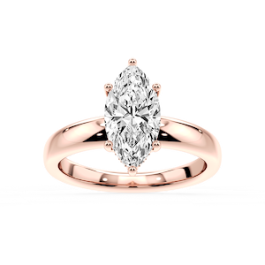Gloria Marquise Lab Grown Diamond Hidden Halo Engagement Ring