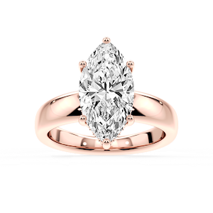 Gloria Marquise Lab Grown Diamond Hidden Halo Engagement Ring