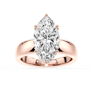 Gloria Marquise Lab Grown Diamond Hidden Halo Engagement Ring