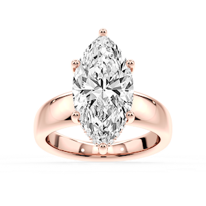 Gloria Marquise Lab Grown Diamond Hidden Halo Engagement Ring