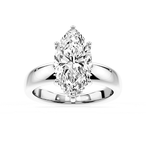 Gloria Marquise Lab Grown Diamond Hidden Halo Engagement Ring