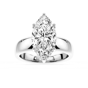 Gloria Marquise Lab Grown Diamond Hidden Halo Engagement Ring