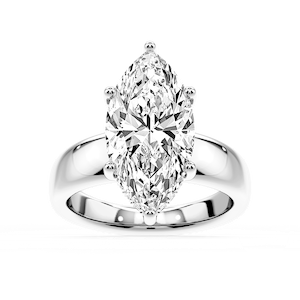 Gloria Marquise Lab Grown Diamond Hidden Halo Engagement Ring