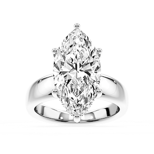 Gloria Marquise Lab Grown Diamond Hidden Halo Engagement Ring