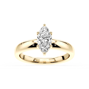 Gloria Marquise Lab Grown Diamond Hidden Halo Engagement Ring