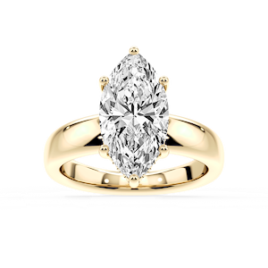 Gloria Marquise Lab Grown Diamond Hidden Halo Engagement Ring