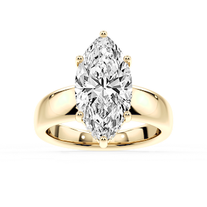 Gloria Marquise Lab Grown Diamond Hidden Halo Engagement Ring