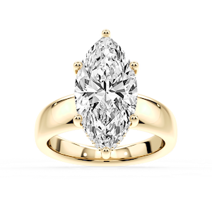 Gloria Marquise Lab Grown Diamond Hidden Halo Engagement Ring