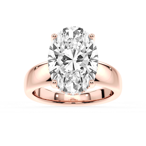 Gloria Oval Lab Grown Diamond Hidden Halo Engagement Ring
