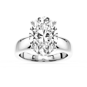 Gloria Oval Lab Grown Diamond Hidden Halo Engagement Ring