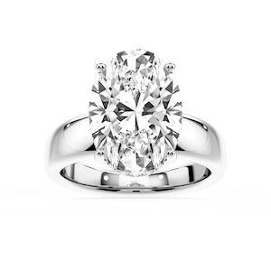 Gloria Oval Lab Grown Diamond Hidden Halo Engagement Ring