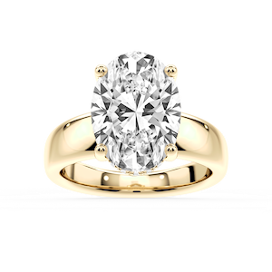 Gloria Oval Lab Grown Diamond Hidden Halo Engagement Ring