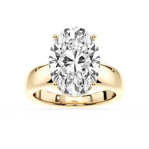 Gloria Oval Lab Grown Diamond Hidden Halo Engagement Ring