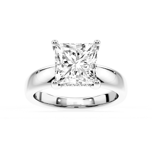 Gloria Princess Lab Grown Diamond Hidden Halo Engagement Ring