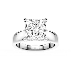 Gloria Princess Lab Grown Diamond Hidden Halo Engagement Ring
