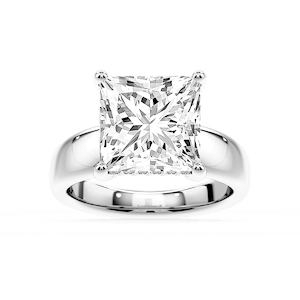 Gloria Princess Lab Grown Diamond Hidden Halo Engagement Ring