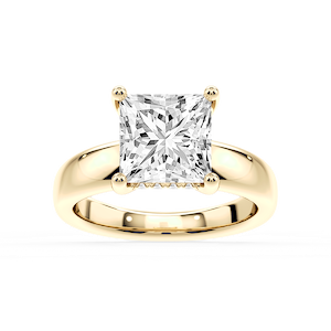 Gloria Princess Lab Grown Diamond Hidden Halo Engagement Ring