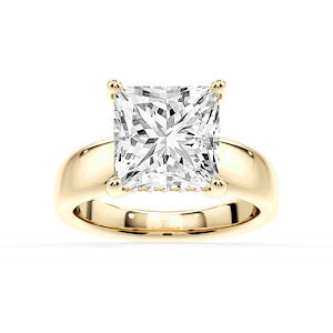 Gloria Princess Lab Grown Diamond Hidden Halo Engagement Ring