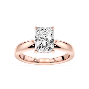 Gloria Radiant Lab Grown Diamond Hidden Halo Engagement Ring