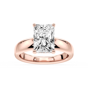 Gloria Radiant Lab Grown Diamond Hidden Halo Engagement Ring