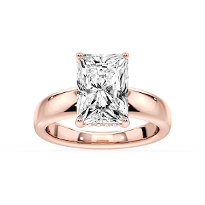 Gloria Radiant Lab Grown Diamond Hidden Halo Engagement Ring