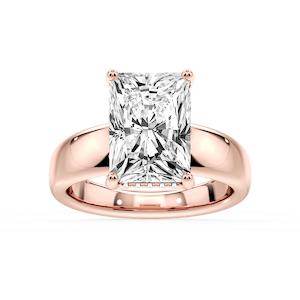 Gloria Radiant Lab Grown Diamond Hidden Halo Engagement Ring